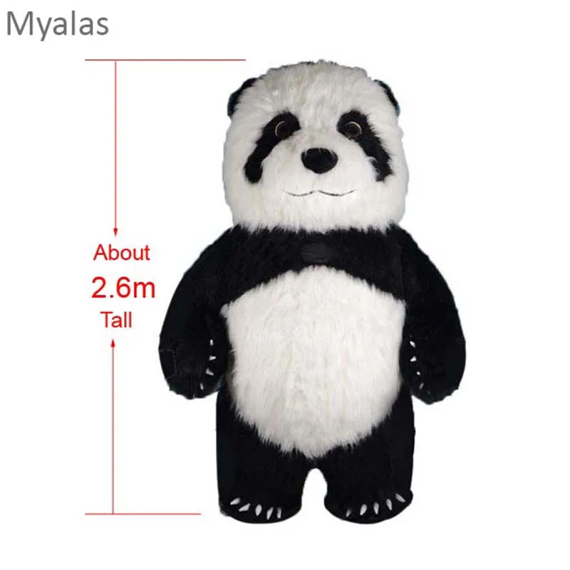 2.6m tall panda Панда надувной талисман для рекламы настроить для взрослых маскарадные костюмы mascot Adulte Disfraz Mascota 2,6 M Tall Mascotte Kostuum - Цвет: 2.6m tall panda