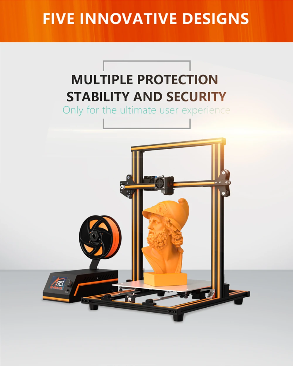 Anet A8 Plus E16 E12 E10 Большой размер Настольный FDM DIY 3d Принтер Комплект Prusa i3 Impresora 3D Imprimante 3D простая сборка