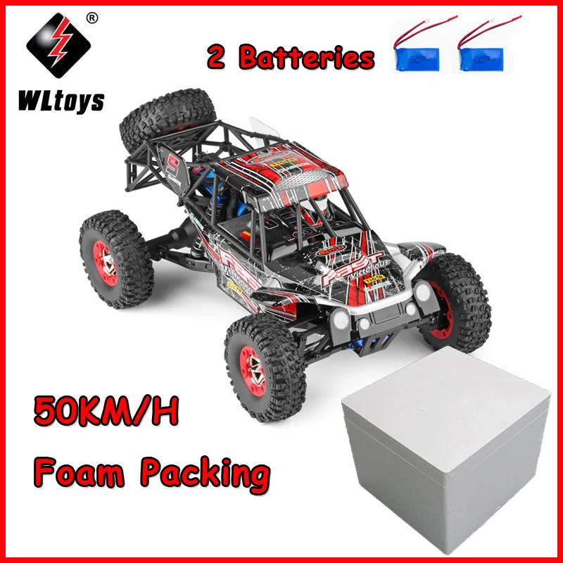 Wltoys 12428 RC автомобиль 1/12 2,4G 4WD электрические машины матовый Рок Гусеничный RTR радиоуправляемые игрушки автомобиль внедорожник йети - Цвет: 12428-C Foam 2battey