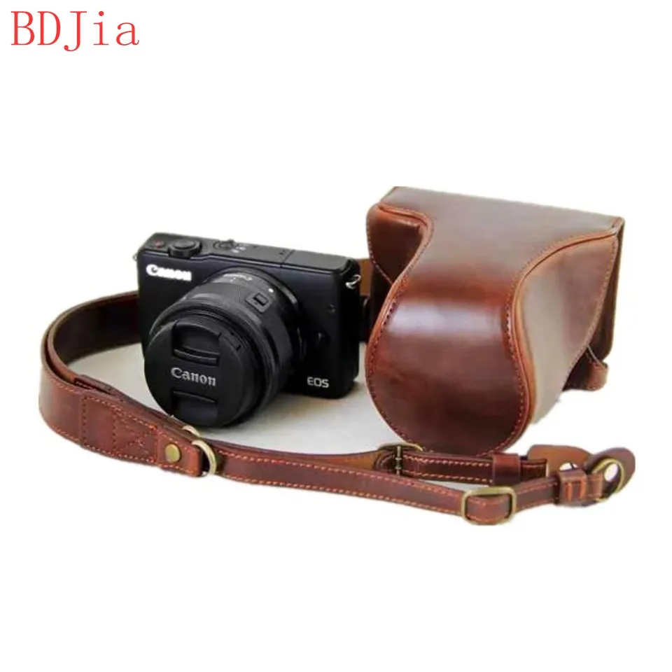 Новый роскошный кожаный чехол для камеры Canon EOS M10 M100 M200 цифровой из искусственной