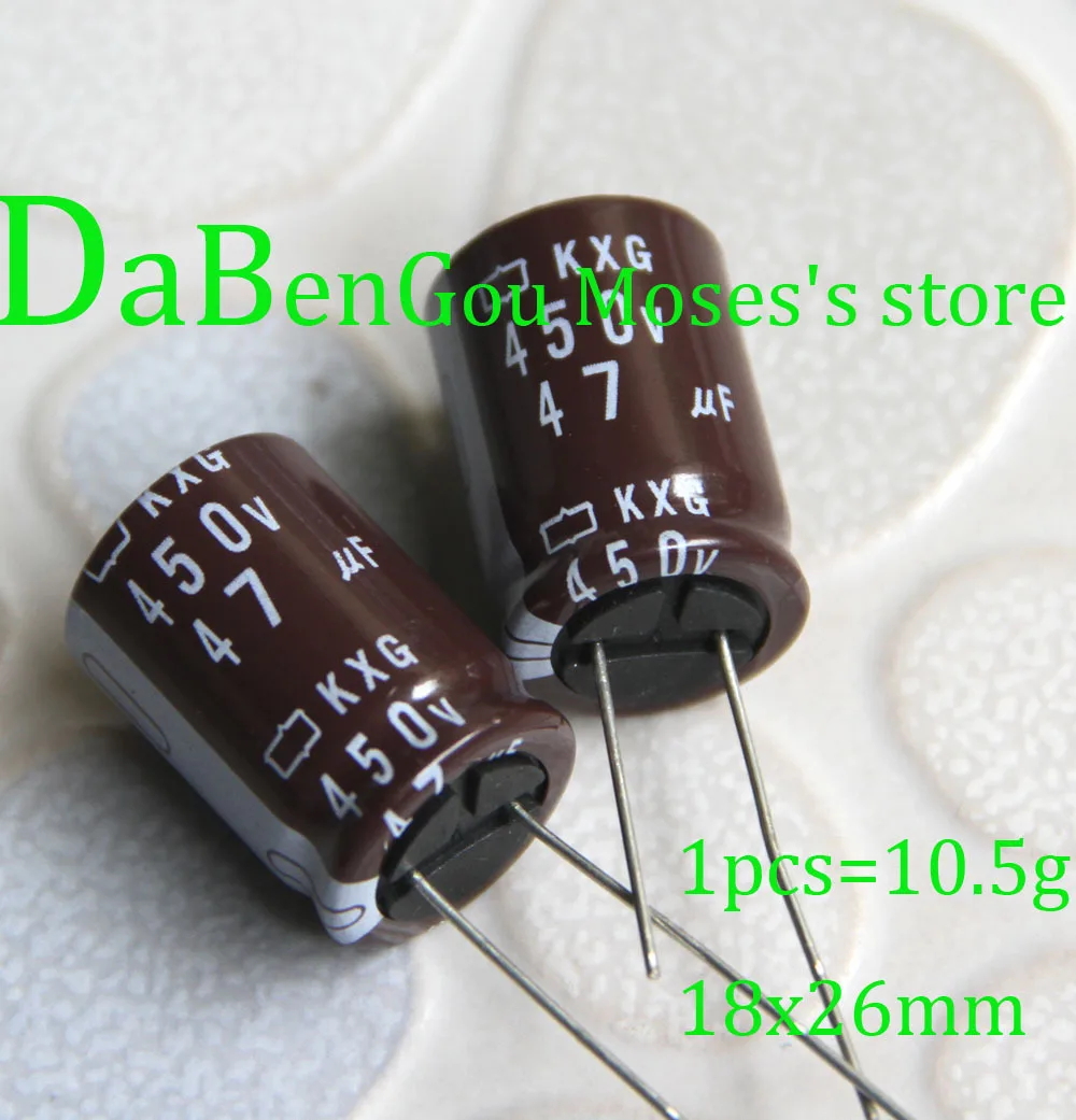 450v 47uf 100% Original new NCC Electrolytic Capacitor Capacitance Radial 18x26mm (100pcs) | Дом и сад