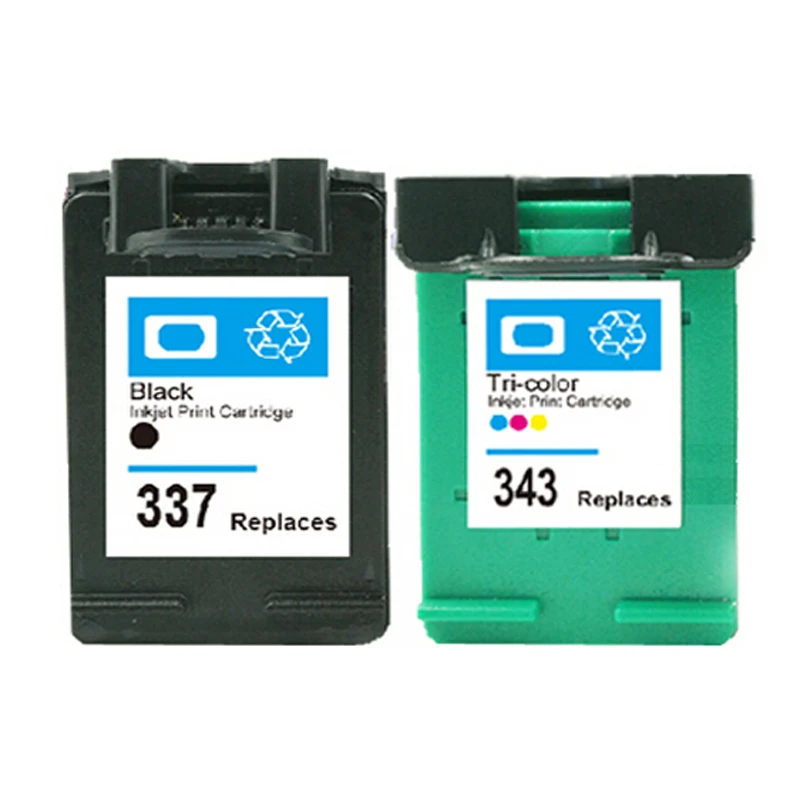 

2x Compatible ink Cartridges for HP 337 343 hp337 / hp343 Photosmart 8153 8450 8450gp 8450v 8450xi 8453 8750 8750gp Printer