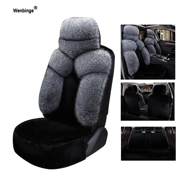 Wenbinge plush car seat cover for RX470 RX570 vaz car polo sedan nissan x-trail t31 toyota styling auto accessories automobiles images - 6