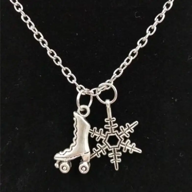 1 шт. смешанный стиль ледяной коньки Подвеска Ожерелье свитер цепь для женщин