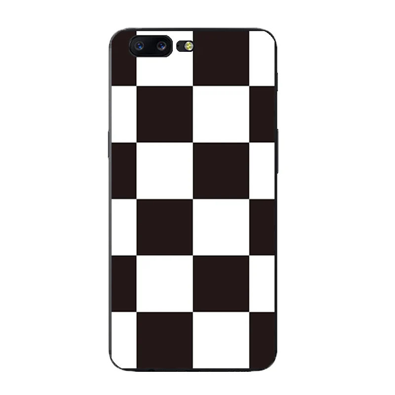 For OnePlus 5 TPU Shell One Plus 3 3T Phone Case DIY Custom 5.5 Inch 2 Fundas Geometry Striped Printing Coque |