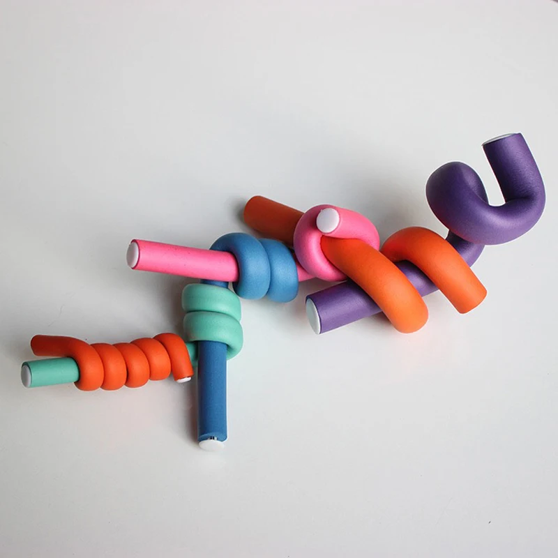 10 Pcs/Set Hair Curler Magic Air Roller Curling Sticks Soft Foam Twist Flexi Rods DIY Styling Tool | Красота и здоровье