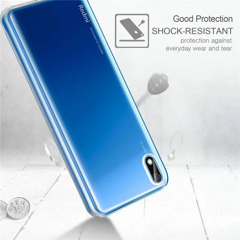 Для Xiaomi Redmi 7A Redmi 8A Прозрачный чехол для Xiaomi Redmi 7 A Redmi 8 16 ГБ 32 ГБ 64 Гб мягкий чехол на заднюю панель телефона чехол Capa Etui>