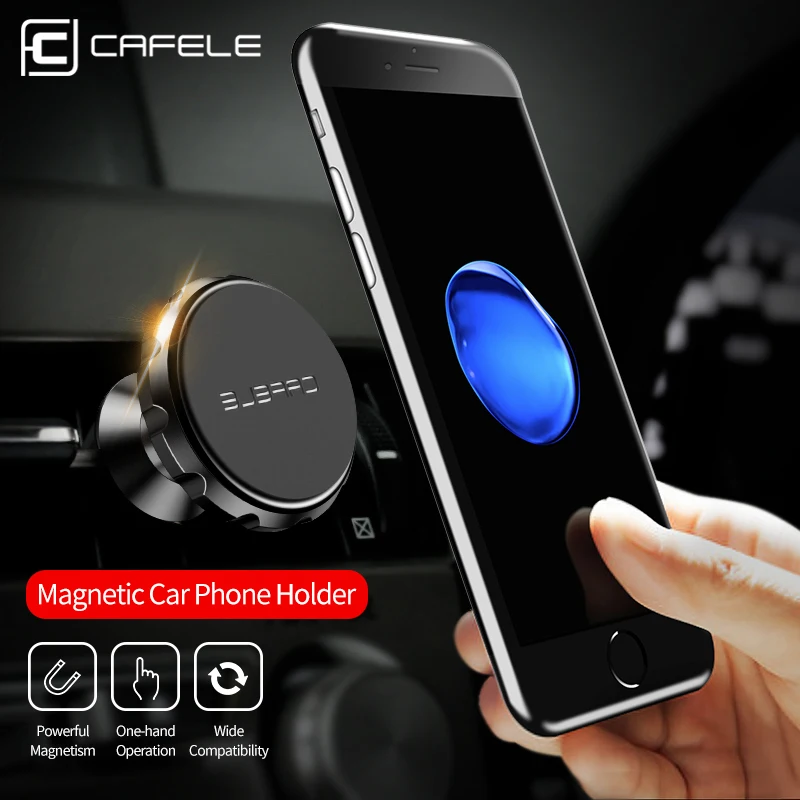 cafele universal magnetic car phone holder stand for mobile phone car gps magnet mount phone holder magnetic car holder products free global shipping