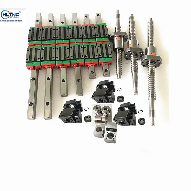Набор cnc HGR20 квадратные линейные направляющие наборы 12 шт HGH20CA + SFU1605 шариковый