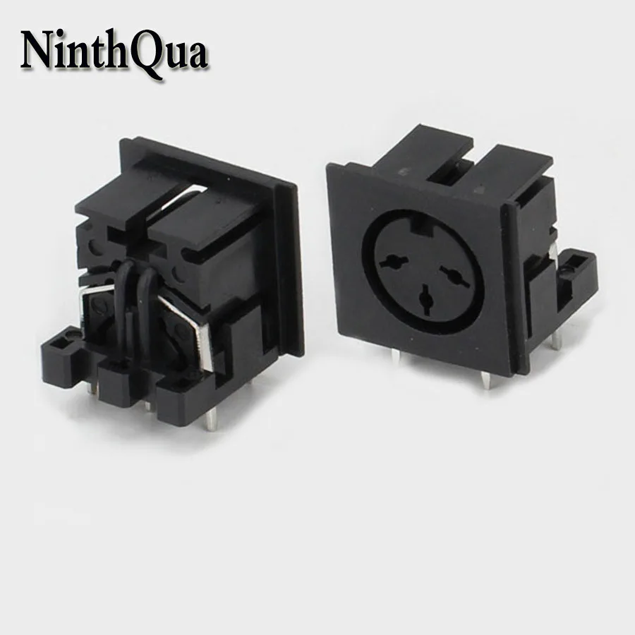 1pcs DIN 3P Female Jack Connector with Singal terminals PS2 3Pin DC Power Panel Mount Solder Chassis Adapter