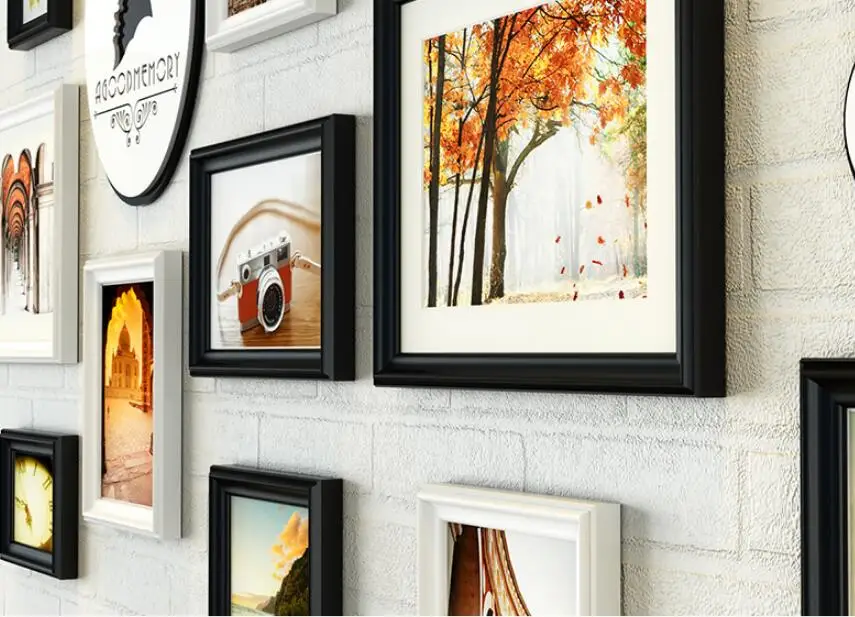 

13 Pcs/Set Classic Wooden picture Frames,Baby Photo Frame For Wall,Home Decor Picture Frame,baby bilderrahmen,marco para fotos