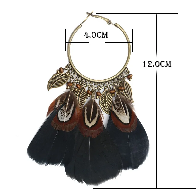 2019 Горячая продажа сплав Ангела крыло Подвесные серьги с перьями модные Висячие