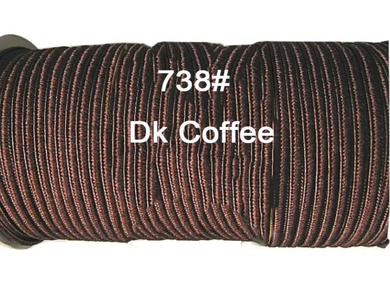 4 мм DK Coffee лучший плоский нейлоновый шнур + 130 м/украшения в стиле рок н ролл