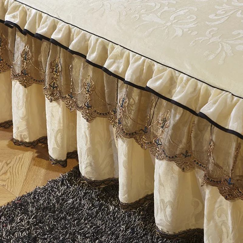 1/3 шт. однотонное бархатное теплое постельное белье с наволочками|Кроватный