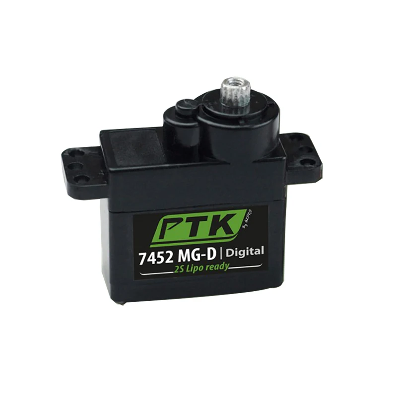 Цифровой Металлический зубчатый сервопривод PTK 7452MG D12g (Размер 9 г) модель самолета