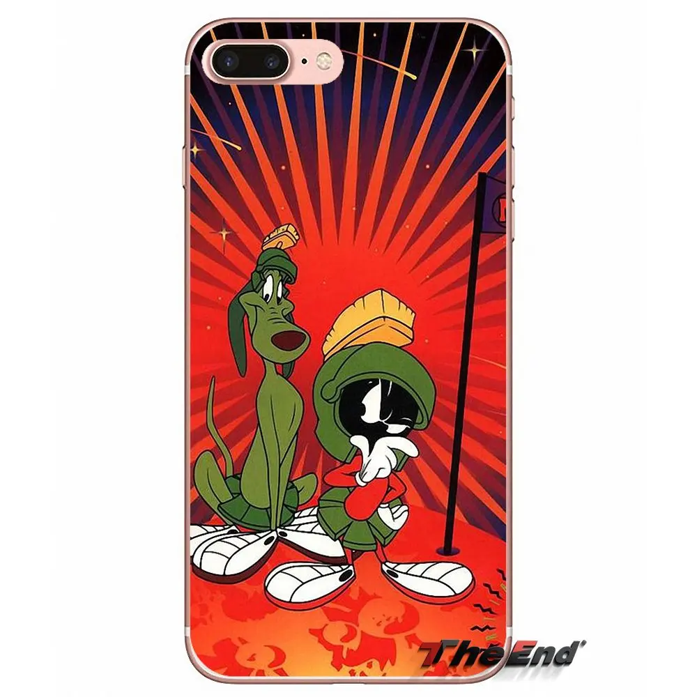 Мягкие чехлы marvin the martian Looney для iPhone X 4 4S 5 5S 5C SE 6 6S 7 8 Plus Samsung Galaxy J1 J3 J5 J7 A3 A5 2016 2017 |