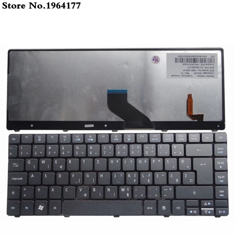 Новая словенская хорватская клавиатура с подсветкой SA / CR для Acer Aspire 4736G 4738ZG 4746 4739Z