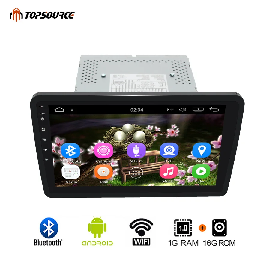 Topsource Автомобильный мультимедийный плеер Android 6 0 двойной Din 10 1 &quotАвтомобильный