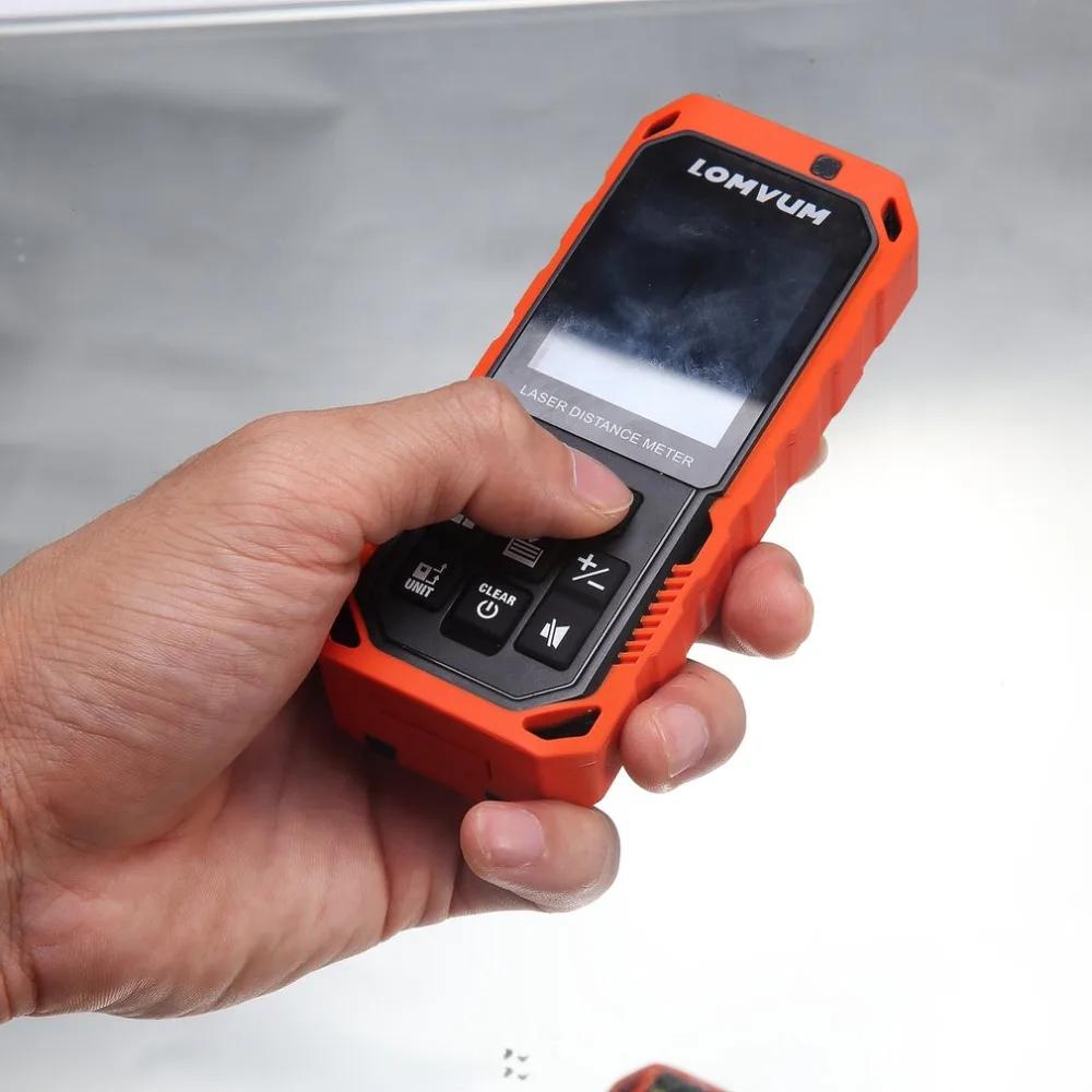 Infrared laser range finder high-precision distance measuring instrument electronic ruler handheld room meter USB charging | Инструменты