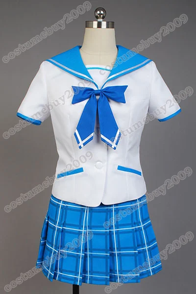 

Strike the Blood Yukina Himeragi Cosplay Costumes For Women Uniform Short Sleeve Top Skirt Anime Halloween Costume