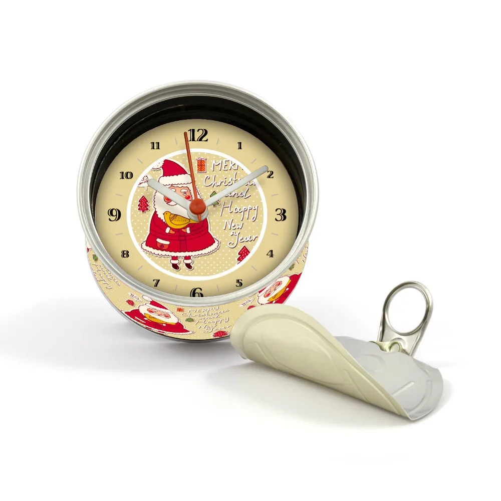 Бесплатная доставка по ePacket 15 дней Счастливого Рождества часы могут настенные