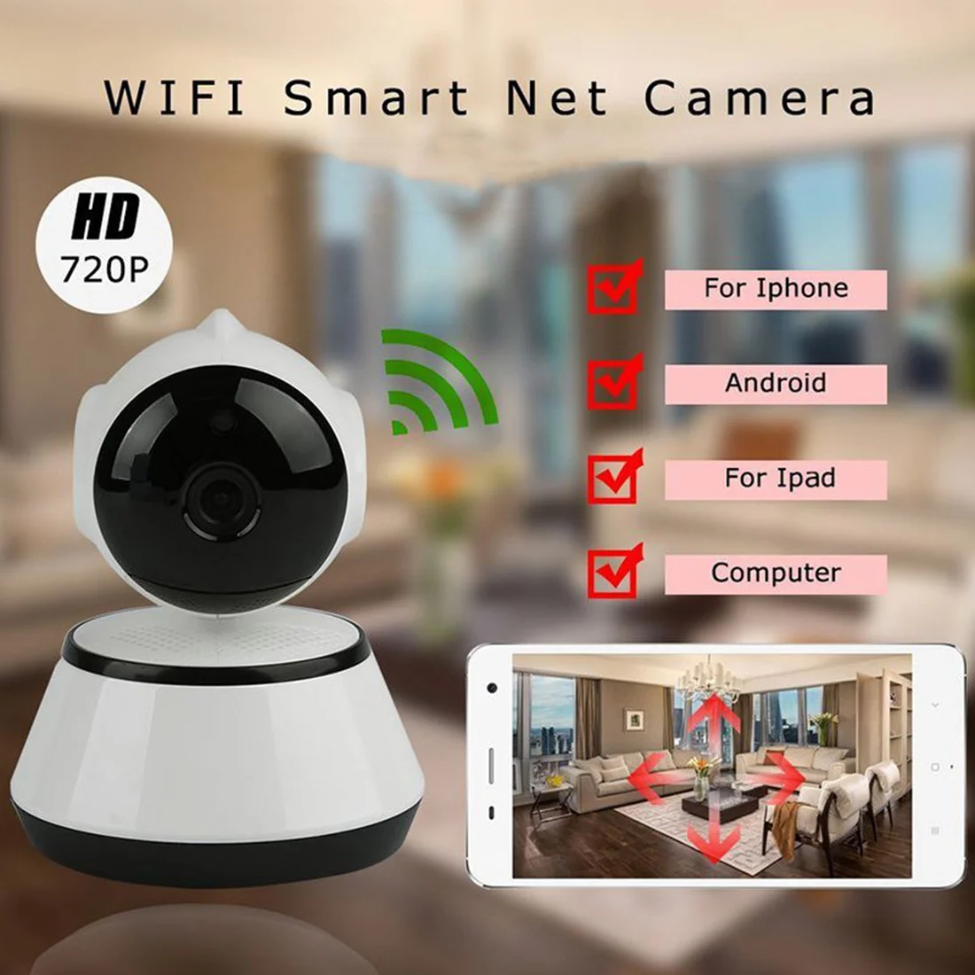V380 приложение для телефона HD 720P Мини IP камера Wifi камера беспроводная P2P камера безопасности ночное видение ИК Робот детский монитор Поддержка(SD C