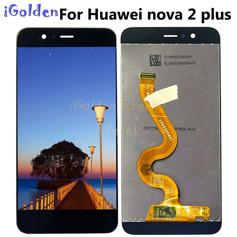 Для Huawei Nova 2 Plus ЖК дисплей кодирующий преобразователь сенсорного экрана в сборе
