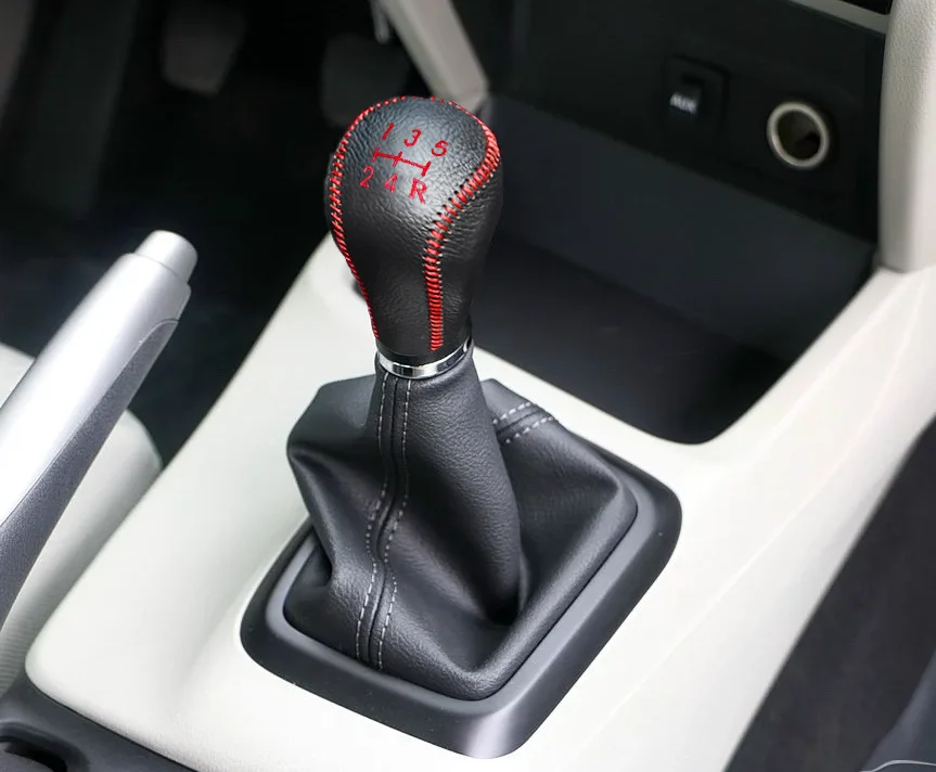Для HONDA Civic 2013 для HONDA Crider 2013 MT из натуральной кожи чехол для рычага переключения передач Ручное шитье крышка ручного тормоза