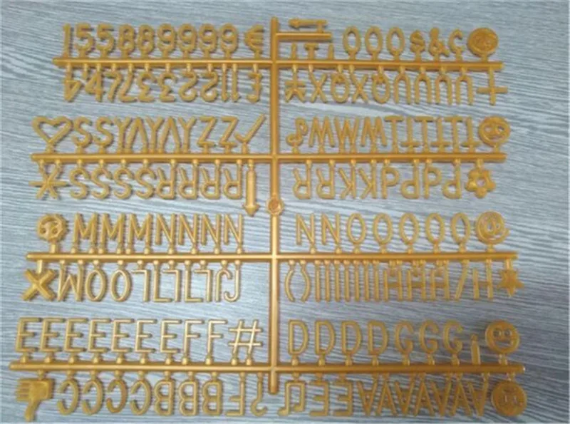 1 set gold letter Горячие Красивые войлочные буквенные доски деревянная рамка Сменные символы цифры персонажи доски для сообщений для домашнего офиса хогард - Цвет: 1 set gold letter