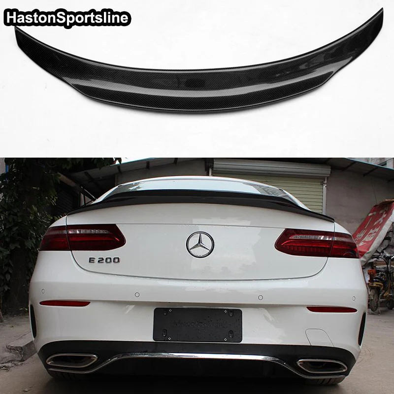 W238 C238 E250 E400 E500 E550 E класс углеродного волокна AMG стиль авто спойлер заднего багажника, крыла для Mercedes Benz