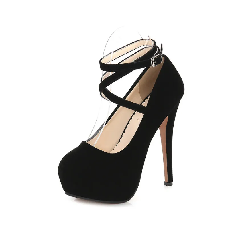 Женские босоножки с ремешками GOXPACER летние сандалии на очень высоком каблуке