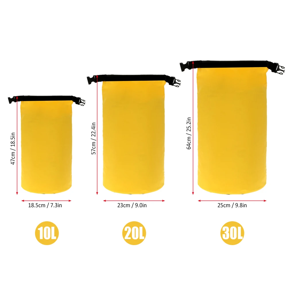 Lixada 10L/20L/30L водонепроницаемая сумка для каякинга рафтинга водного спорта сухой