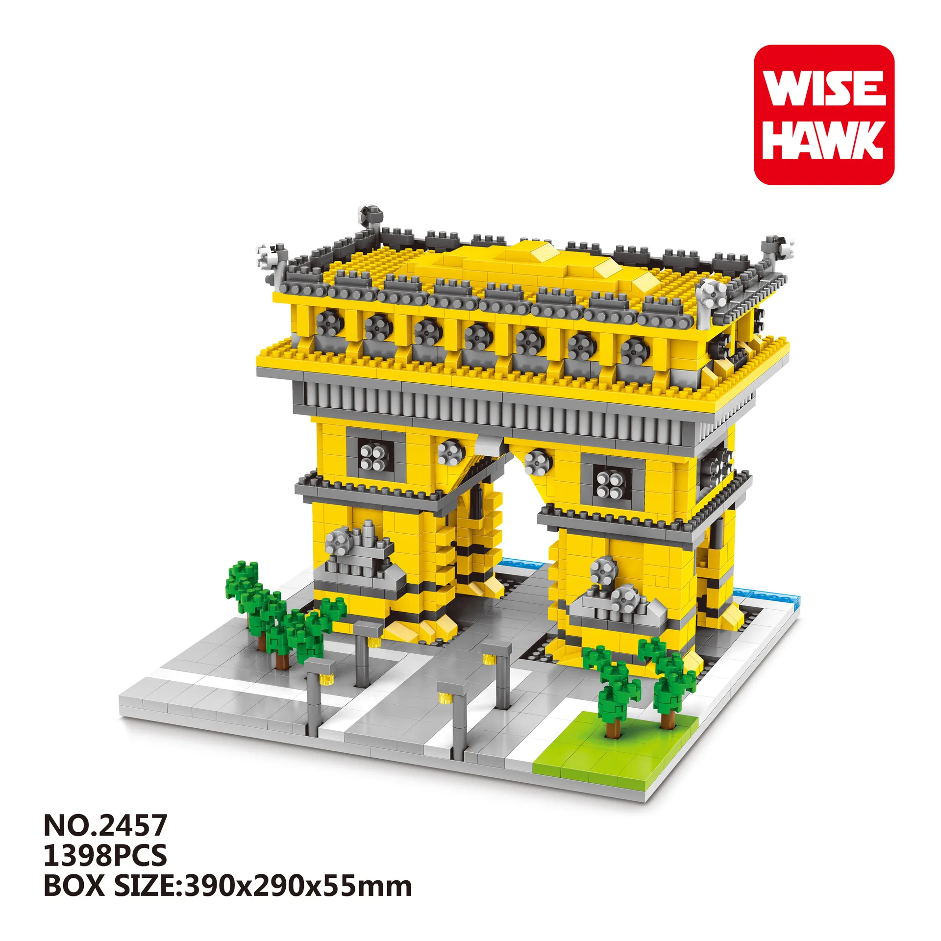 WISEHAWK мини строительные блоки игрушки знаменитая Ориентировочная структура |