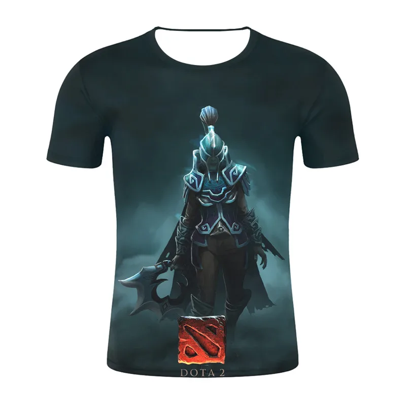 2019 новая игра Dota 2 Футболка Harajuku летняя футболка с 3D принтом модная Мужская одежда