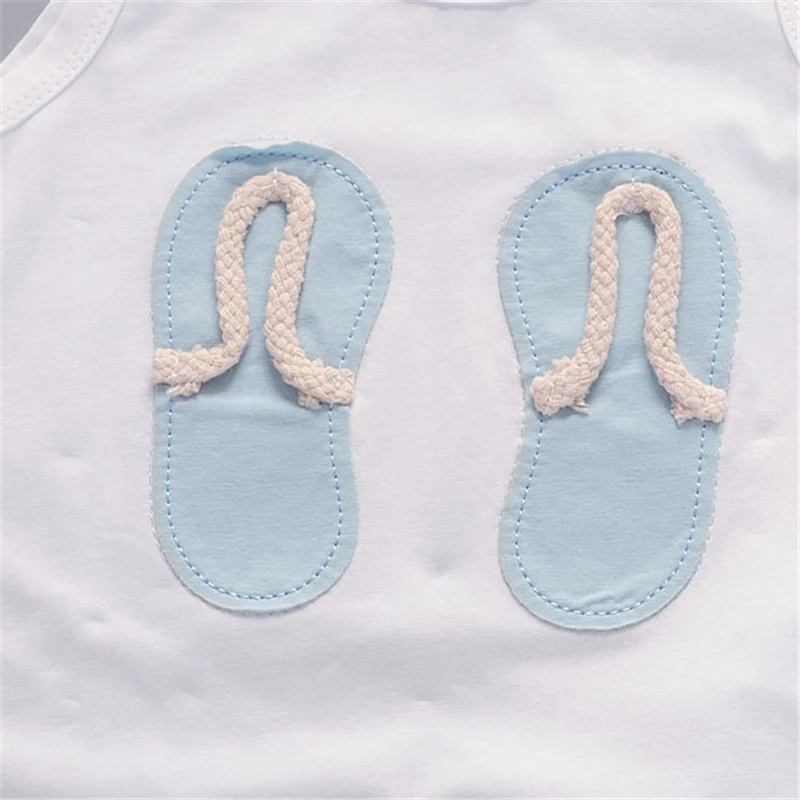 2018 новый летний комплект одежды для малышей из хлопка с милым рисунком жилет и