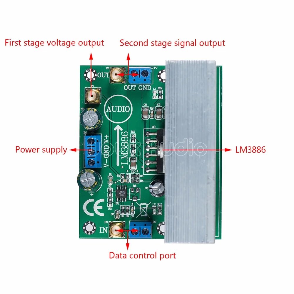 Плата усилителя мощности аудио LM3886 Amp модуль OPA445 версия высокого