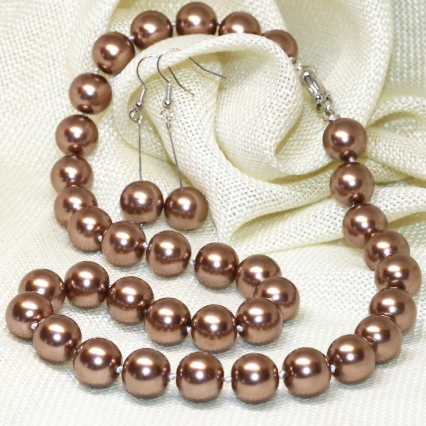 Уникальный дизайн романтическое шампанское 12 мм имитация жемчуга круглые бусы