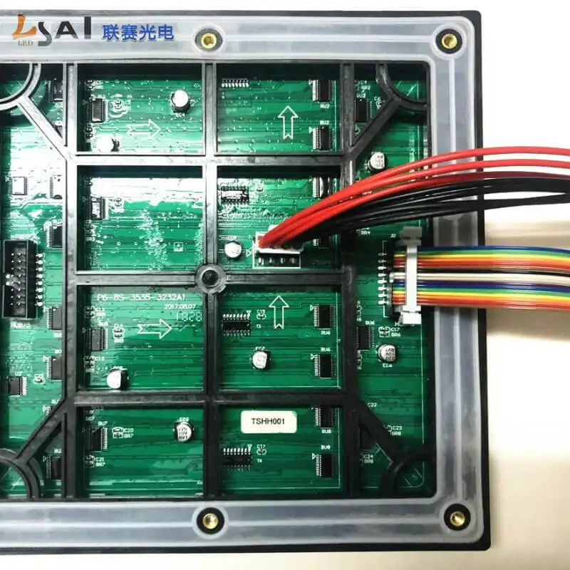 Модуль уличной светодиодной панели экрана LianSai P6 192*192 мм 32*32 пикселя 1/8 сканирования 3 в 1 SMD полноцветный модуль панели светодиодного дисплея ... от AliExpress RU&CIS NEW
