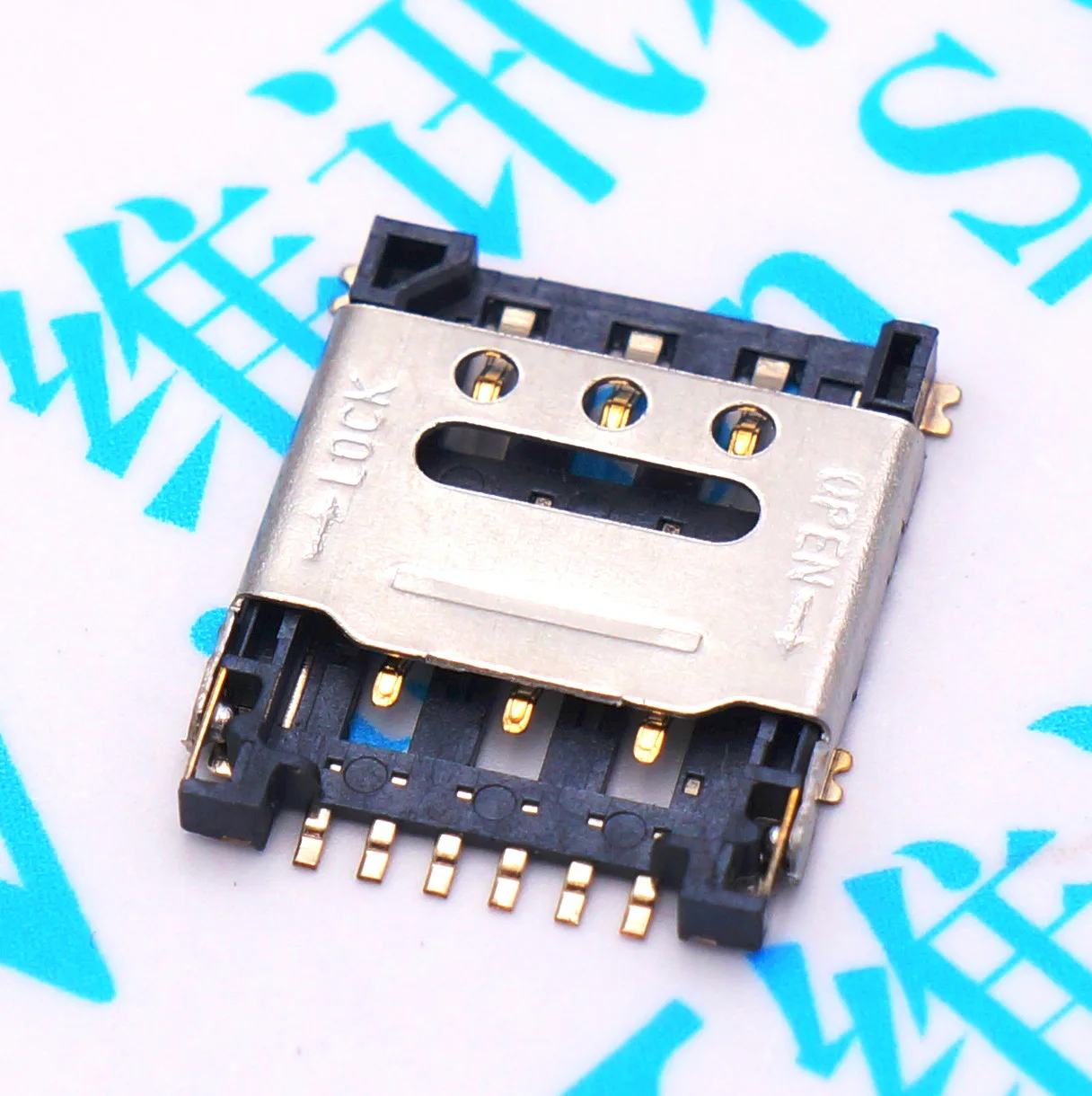 10 шт./лот раскладушка NANO SIM 6P разъем для маленькой карты сотового телефона|sim card