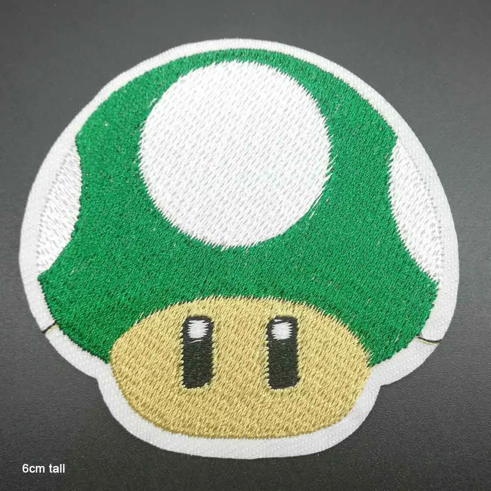 green head(lv tou Одежды для мальчиков и девочек с нашивками из мультфильма «Супер Марио» - Цвет: green head(lv tou