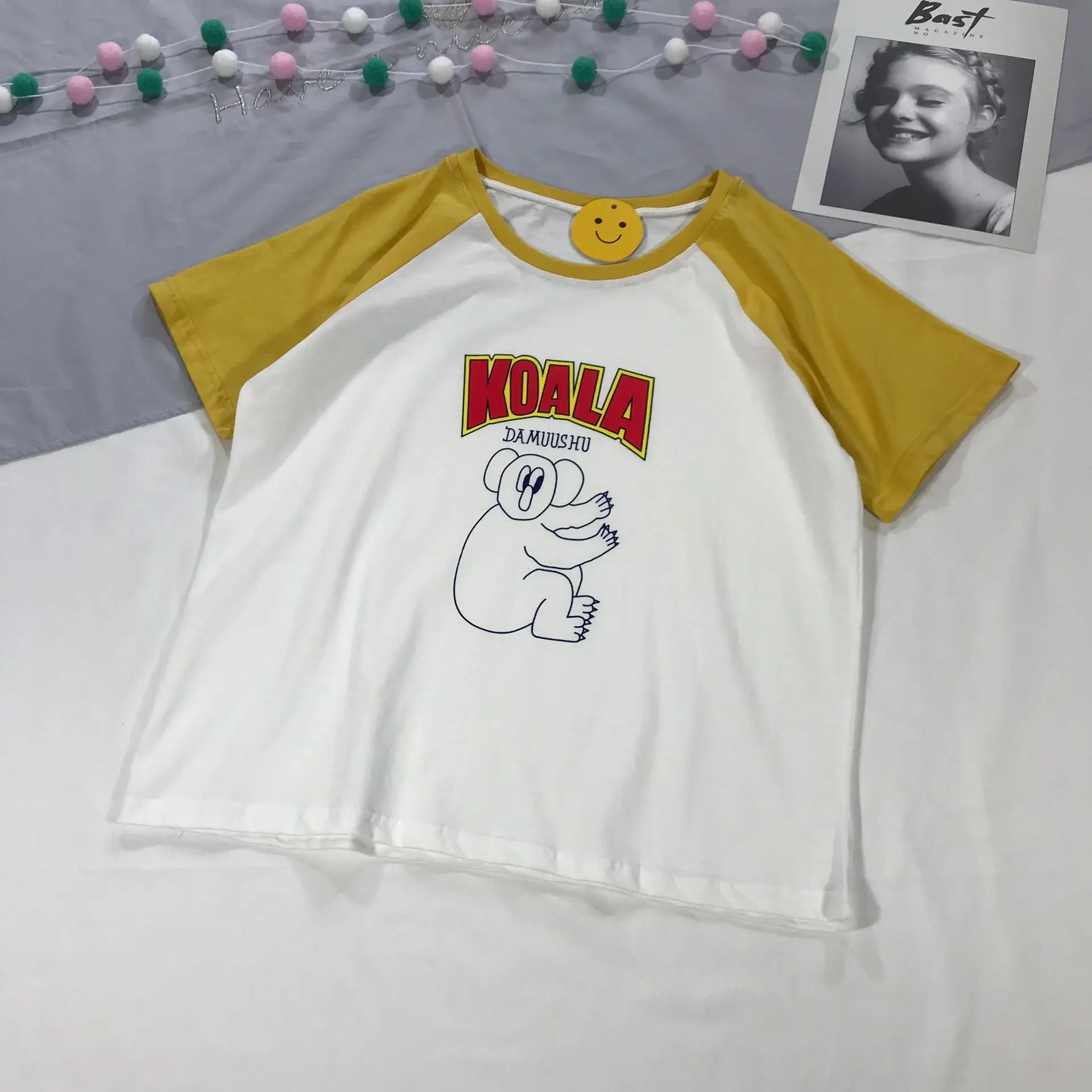 Лето 2018 Женская модная дизайнерская футболка из хлопка реглан с коротким рукавом