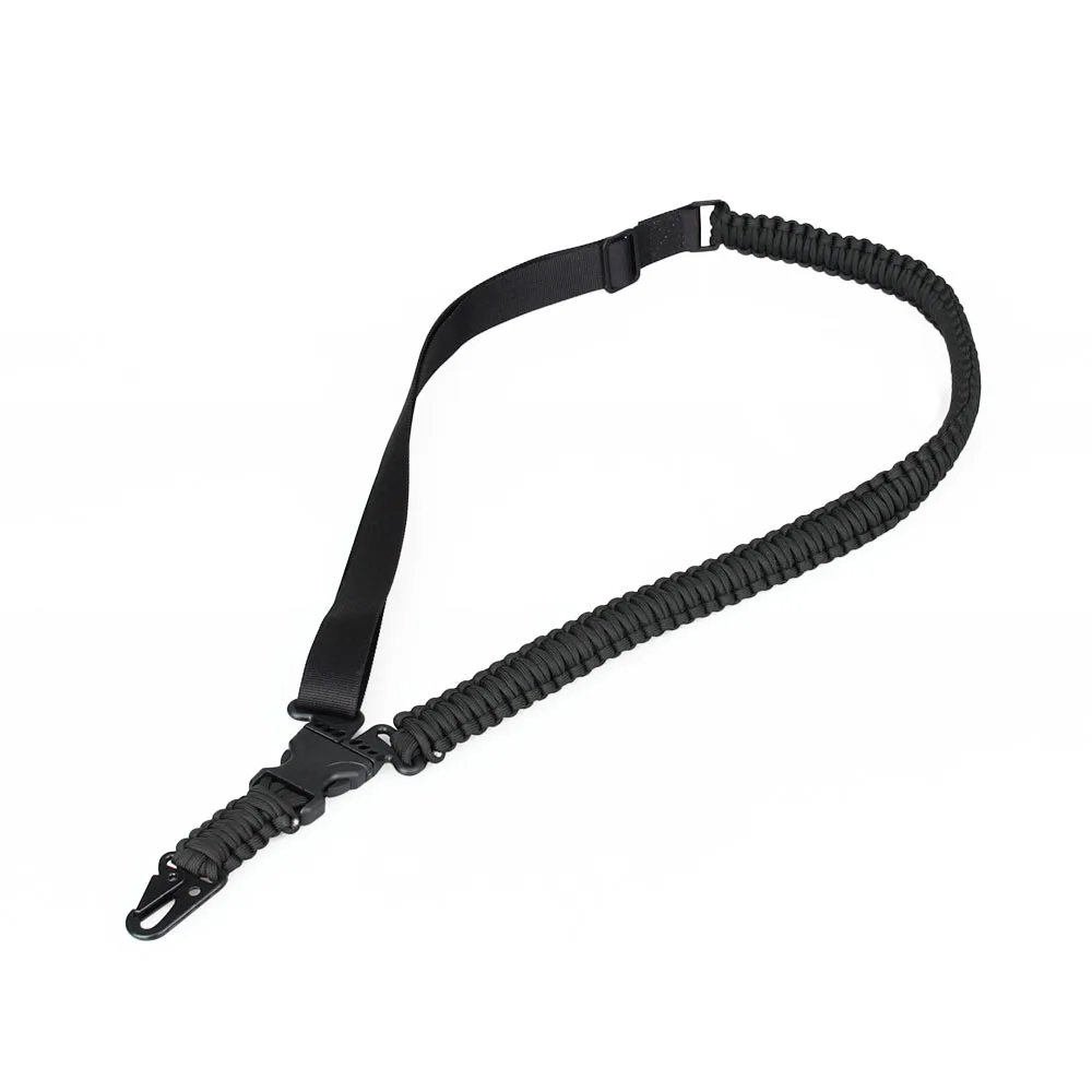 

PPT Tactical Rifle Sling Paracord Nylon webbing+hook Black Color 68-86cm Length Gun Sling Outdoor Accessory PP13-0050