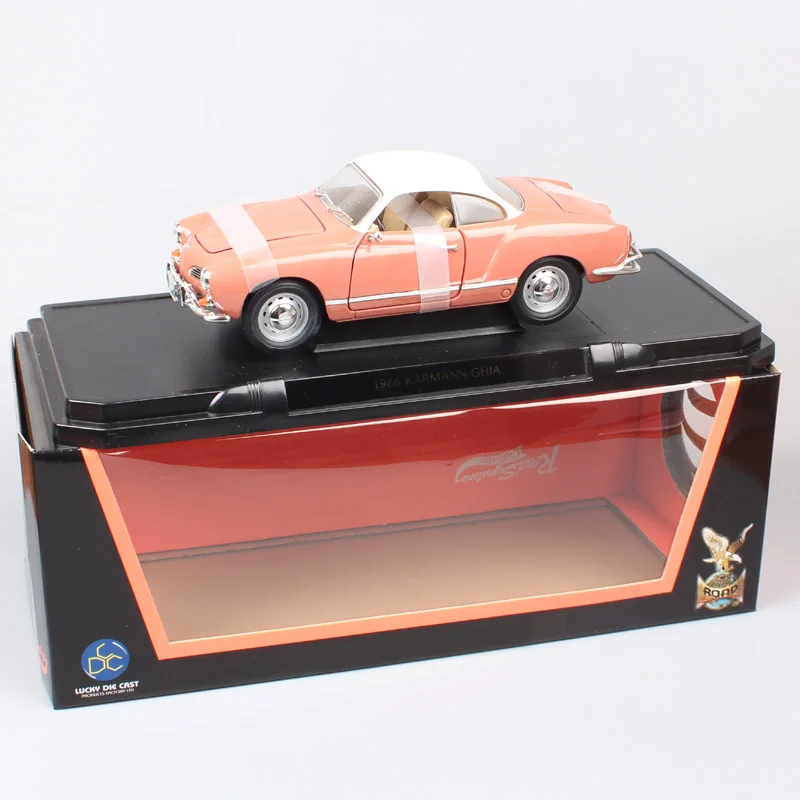 1:18, большие бренды, дорожный знак, классика 1966, Karmann Ghia coupe, литые автомобили, модель автомобиля, миниатюрные игрушки, подарок
