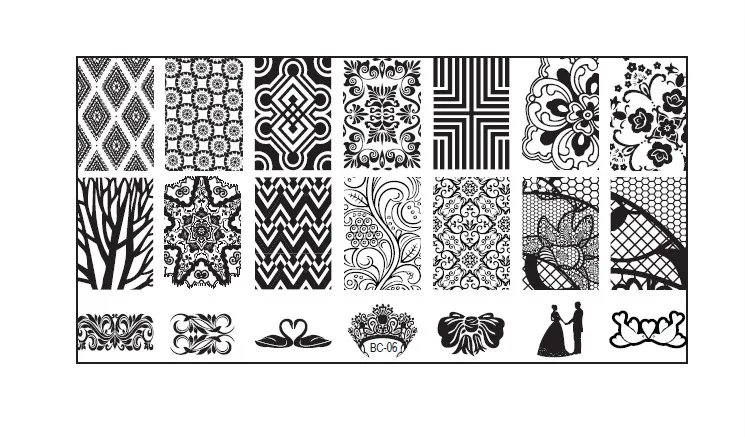 Продукт для дизайна ногтей I want Laced All Series Nail Art Stamping Image Konad Plate Print шаблон красивая