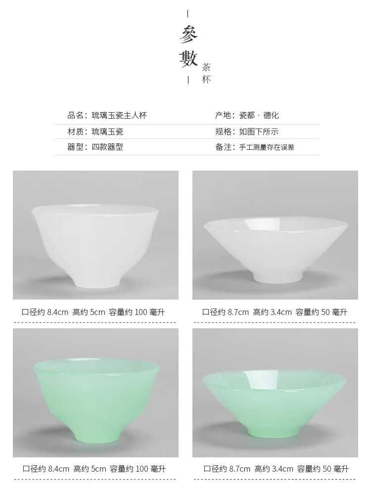 Керамическая шляпа для стакана чайные чашки suet jade фарфоровые большие чайные чашки высококлассный чайный набор поставки для дома