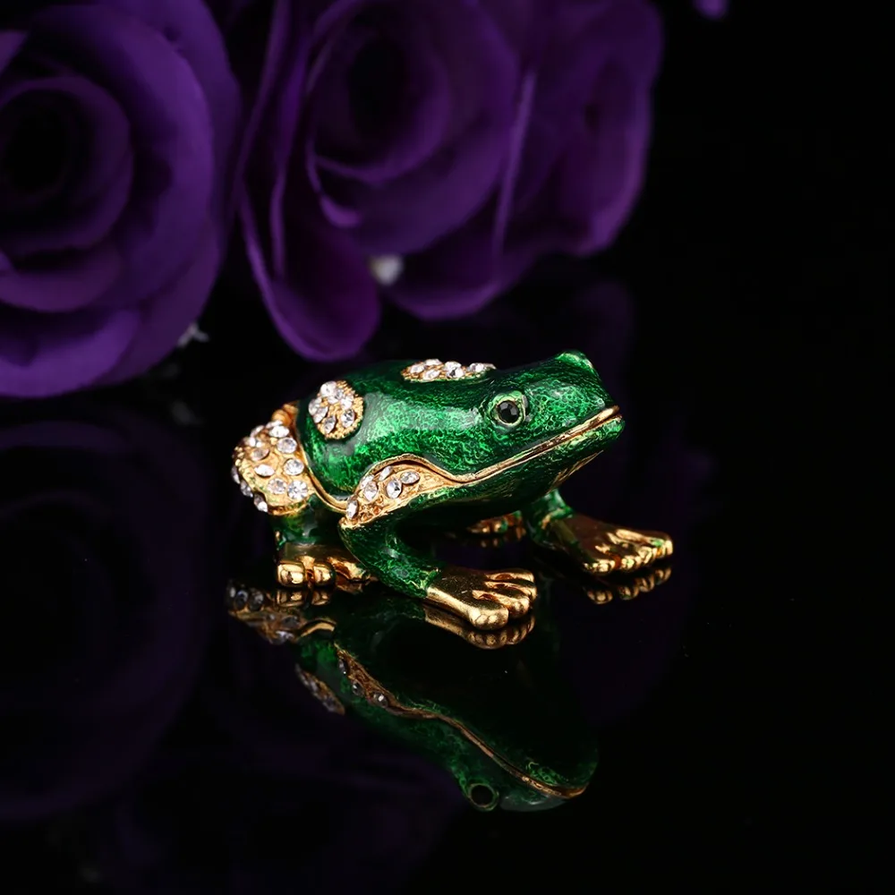 QIFU Новое поступление дешевая шкатулка для украшений в виде лягушки | Украшения и