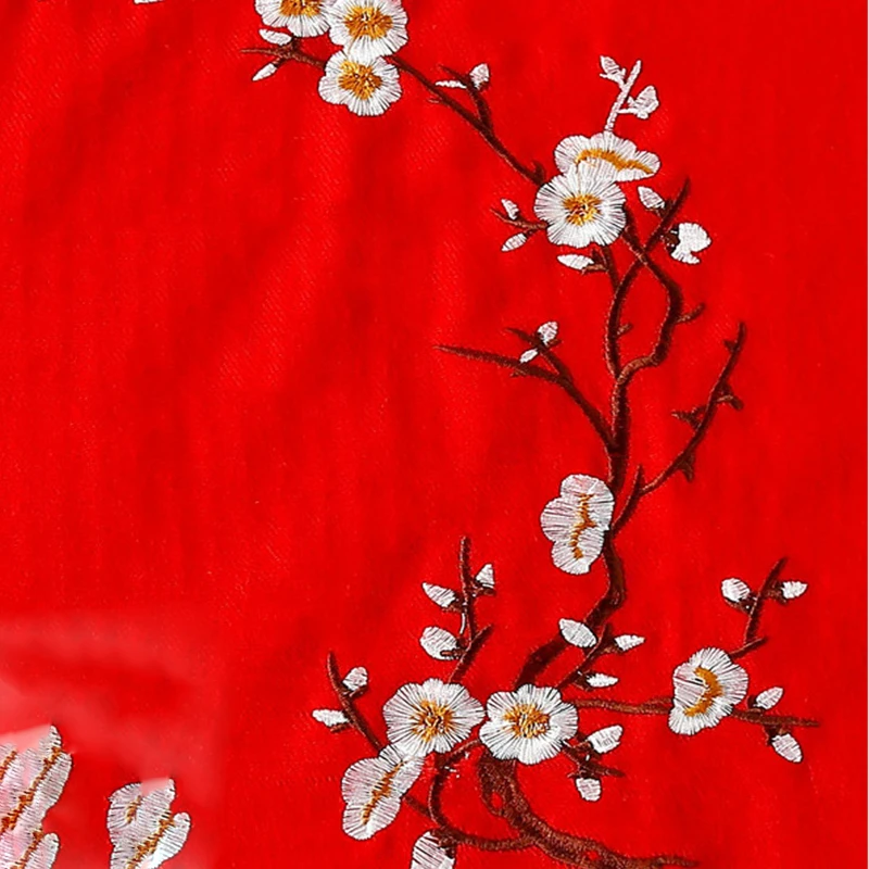 Женский кашемировый шарф с вышивкой однотонный теплый плотный из пашмины 16