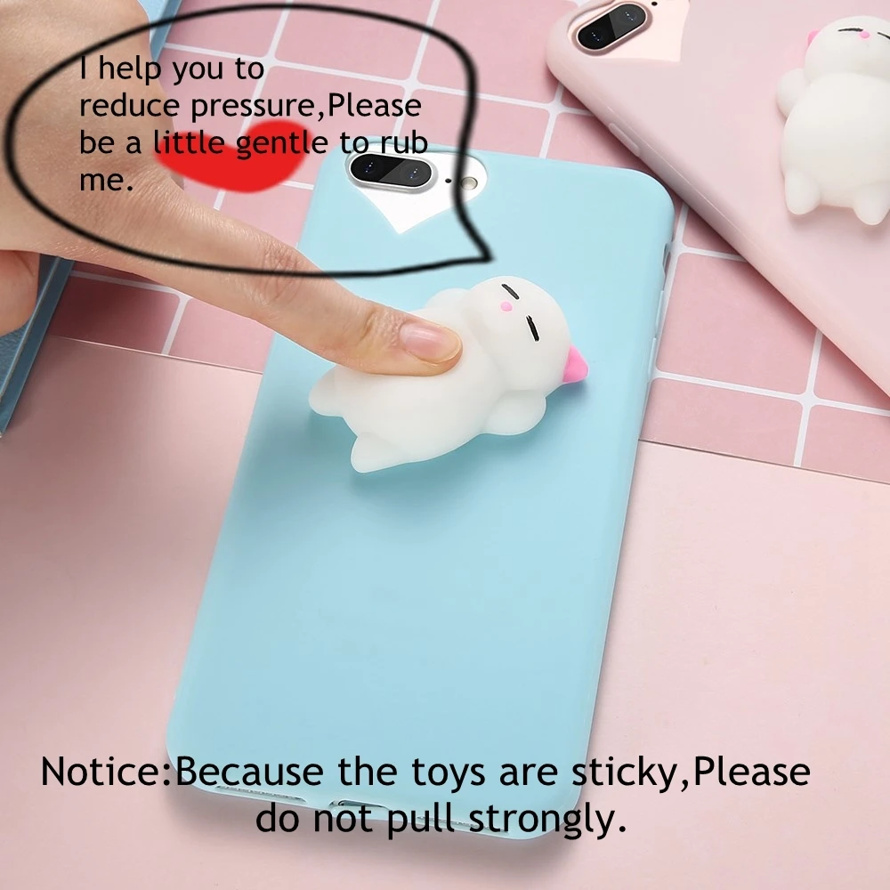 Kisscase 3D мультфильм мягкий чехол для iPhone 5S 5 SE прекрасной Squishy телефона 7 6 6S plus Ultra Slim
