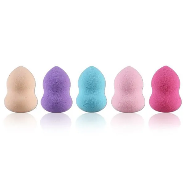 2018 Hot Sale 5PCS Pro Beauty cosmetic puff makeup sponge Make up Foundation Puff Multi Shape Sponges esponja maquiagem |