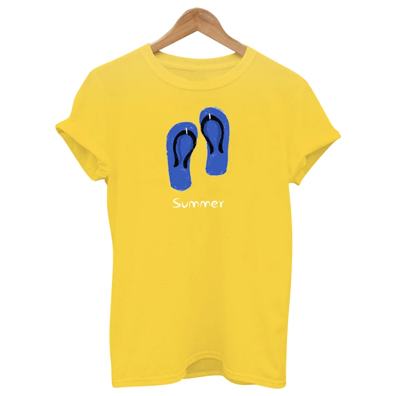 Женская хлопковая Повседневная футболка с милым флипом и принтом Tumblr harajuku лето